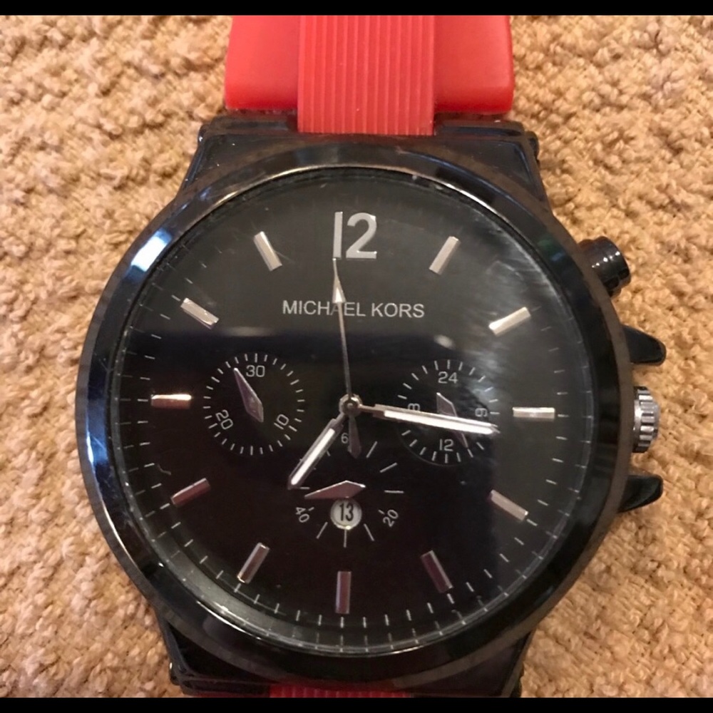 Micheal Kors  watch- Red Band